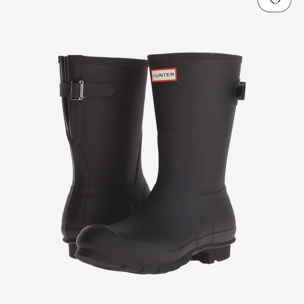 Hunter Original Short Back Adjustable Rain Boots Sz 7 M US